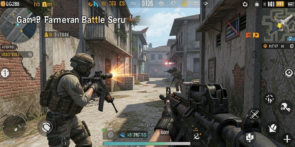Screenshot GG288 menampilkan aksi tembak-menembak yang mendebarkan dalam game FPS.
