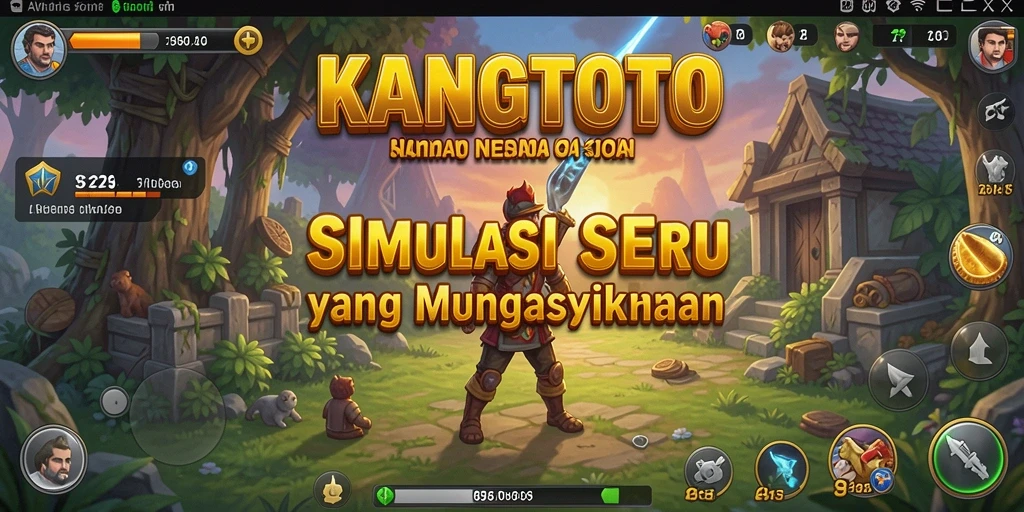 Tampilan gameplay KANGTOTO yang menari dan interaktif.