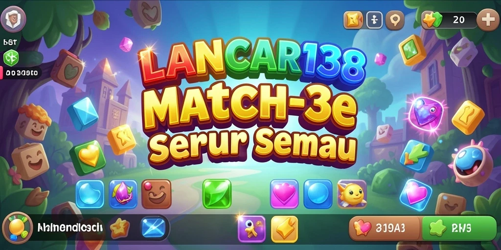 Screenshot gameplay LANCAR138 menunjukkan aksi mencocokkan item yang seru.