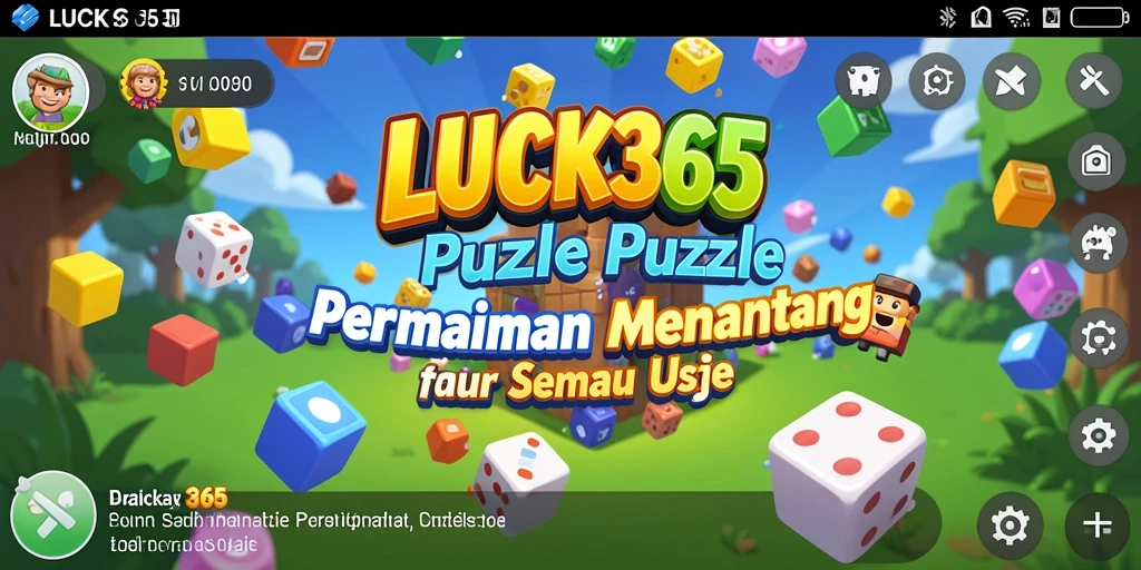 Screenshot LUCK365 menampilkan gameplay puzzle yang seru dan menantang.