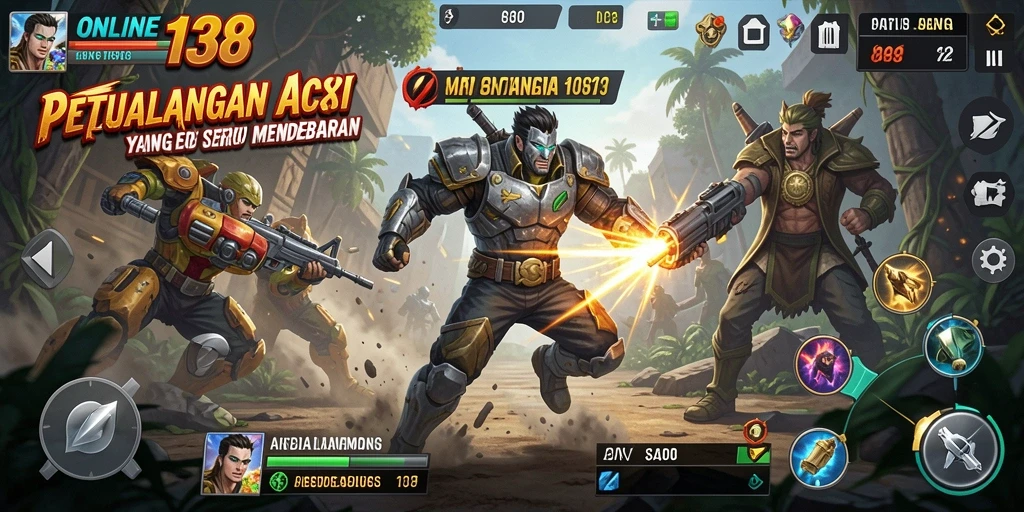 Tampilan gameplay mendebarkan di ONLINE138 dengan aksi intense.